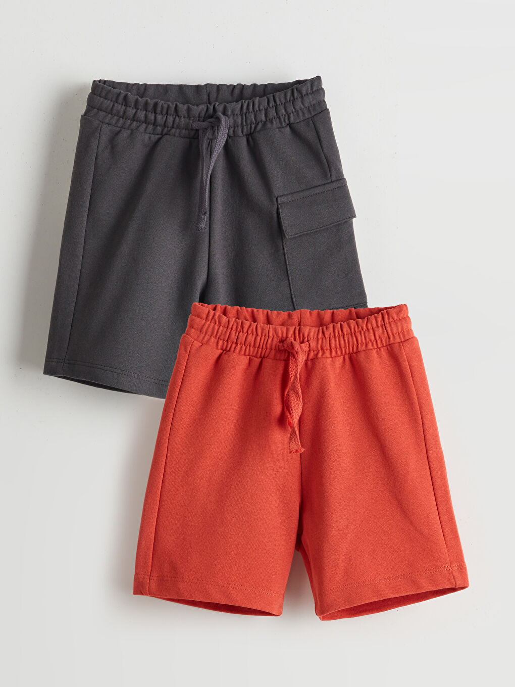 Elastic Waist Boy Shorts 2 Pieces -S5KC14Z1-YNB