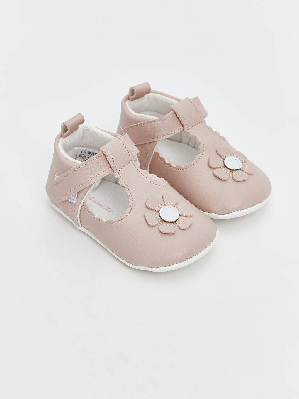 أحذية عربة أطفال وردي طفلة