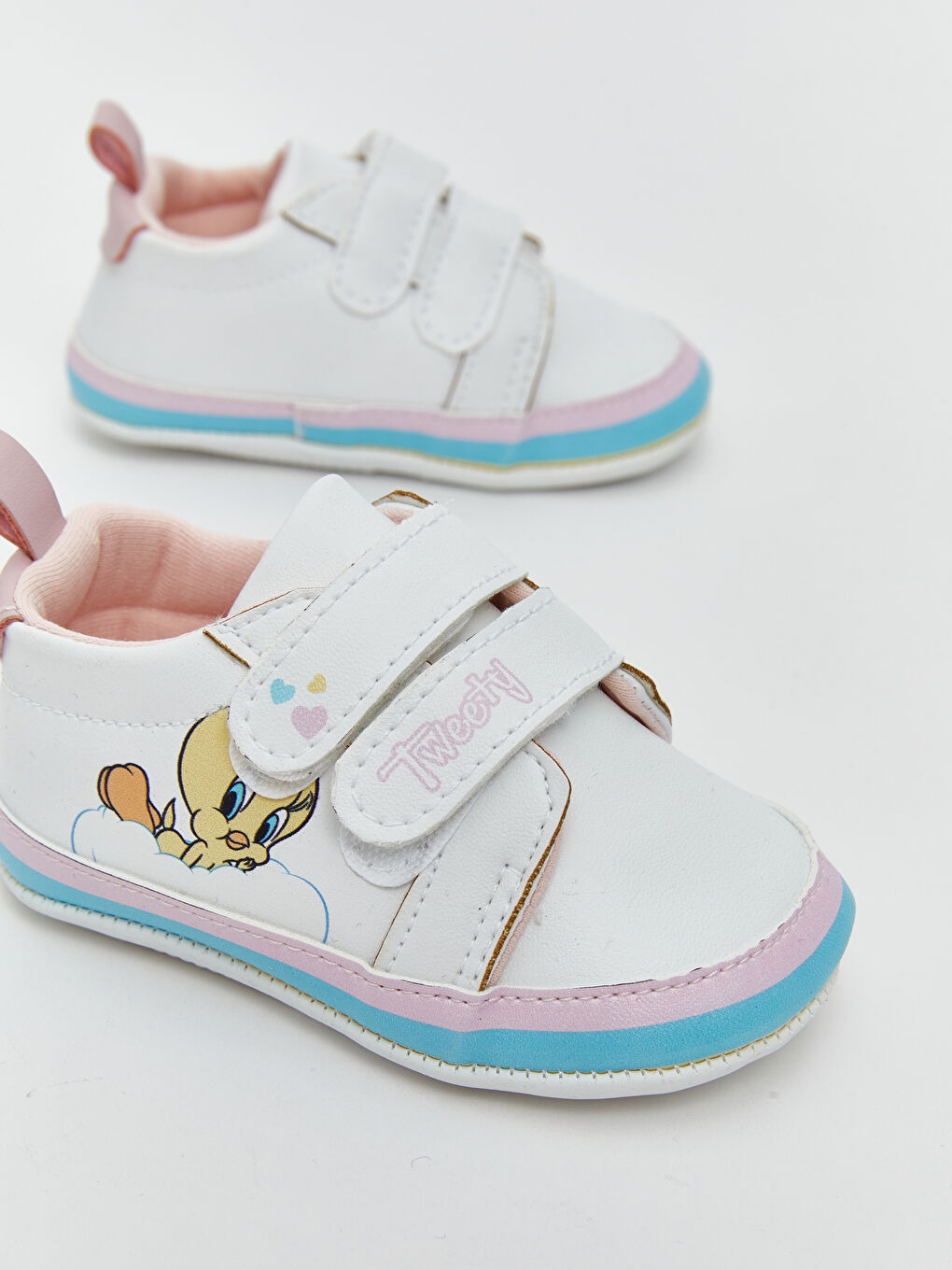 Baby Girl WHITE Pram Shoes-2