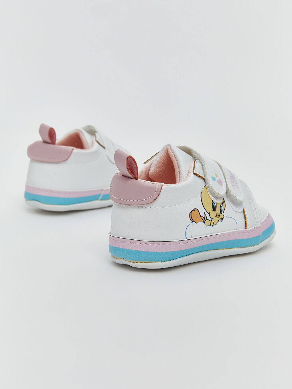 Baby Girl WHITE Pram Shoes-4