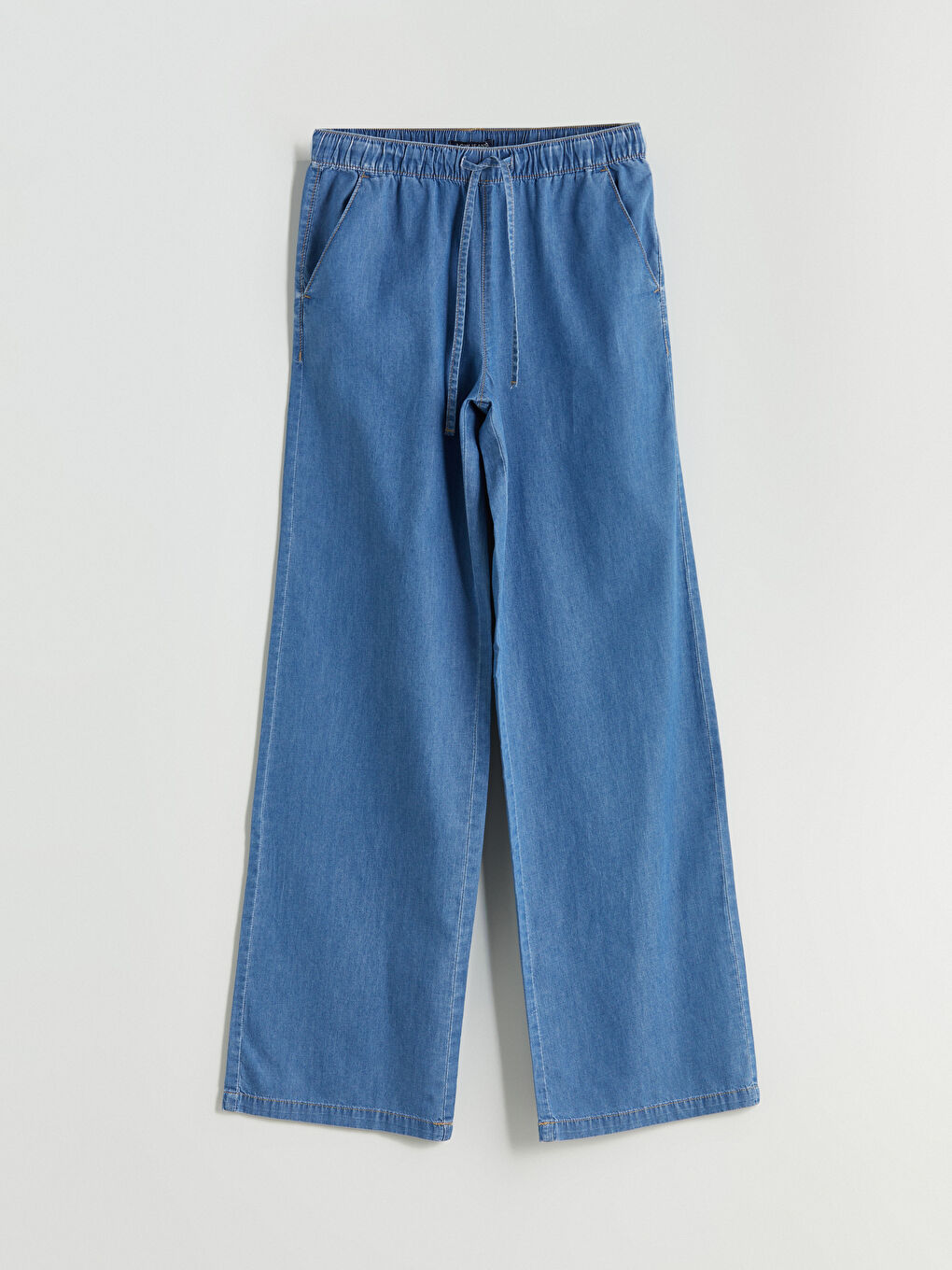 LC Waikiki Elastic Waist Wide Leg Women's Jeans -S5KC38Z8-507