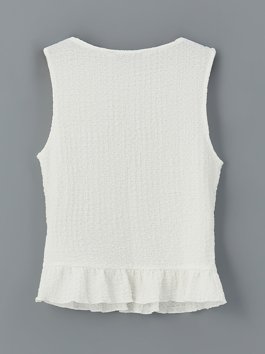 LCW Vision Woman ECRU Crop Top -S5KC48Z8-R9J