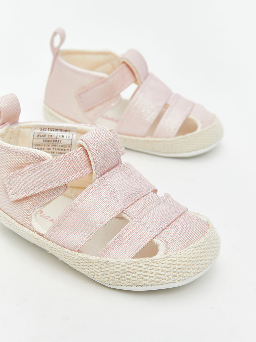 Pembe Cırt Cırtlı Kız Bebek İlk Adım Ayakkabısı-2