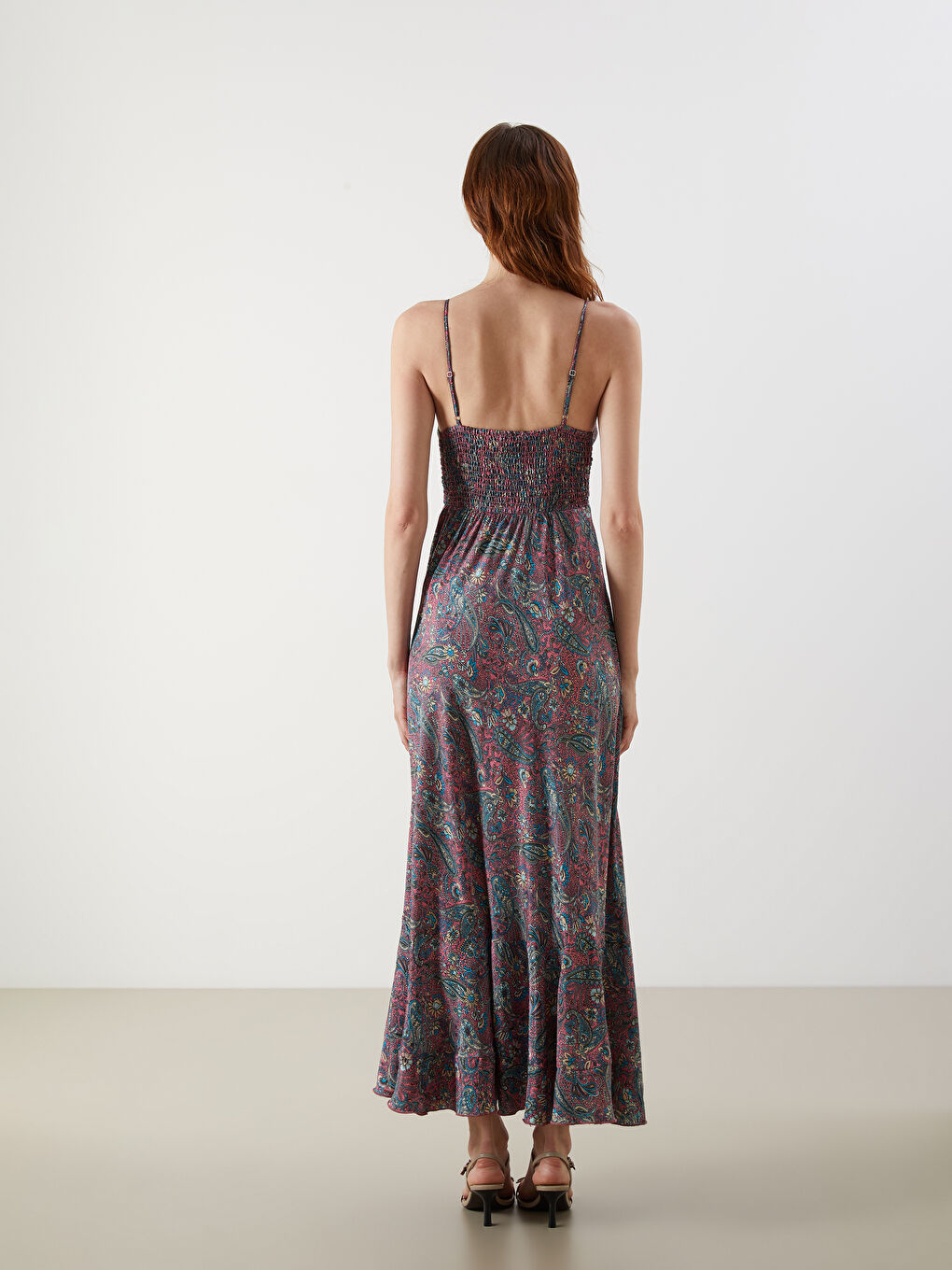LCW Vision V-Neck Patterned Dress -S5KD23Z8-F9C