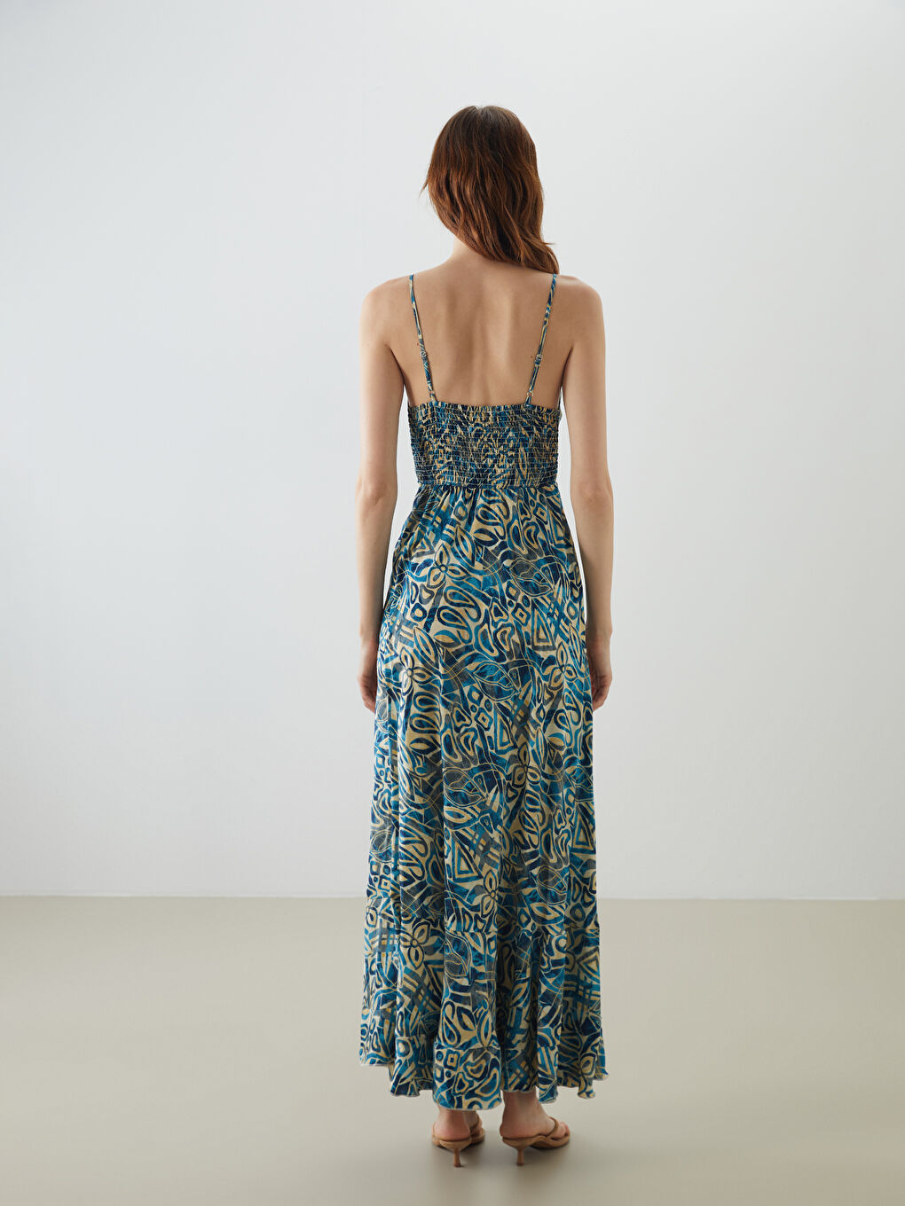 LCW Vision V-Neck Patterned Dress -S5KD23Z8-LQQ