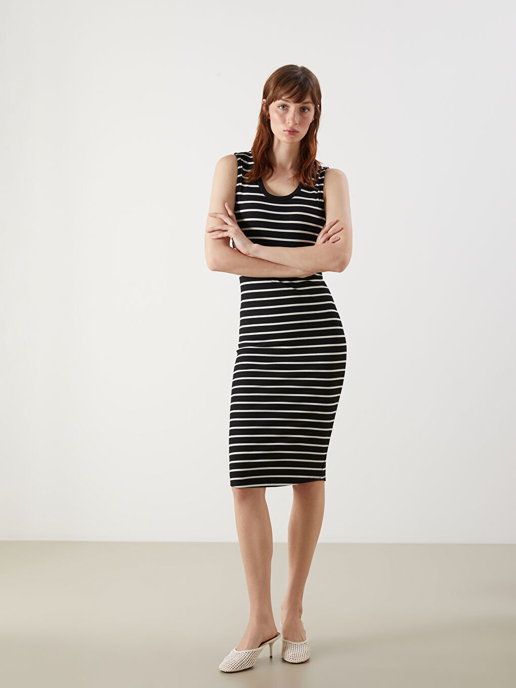 LC Waikiki Woman BLACK Dress -S5KD30Z8-LEG