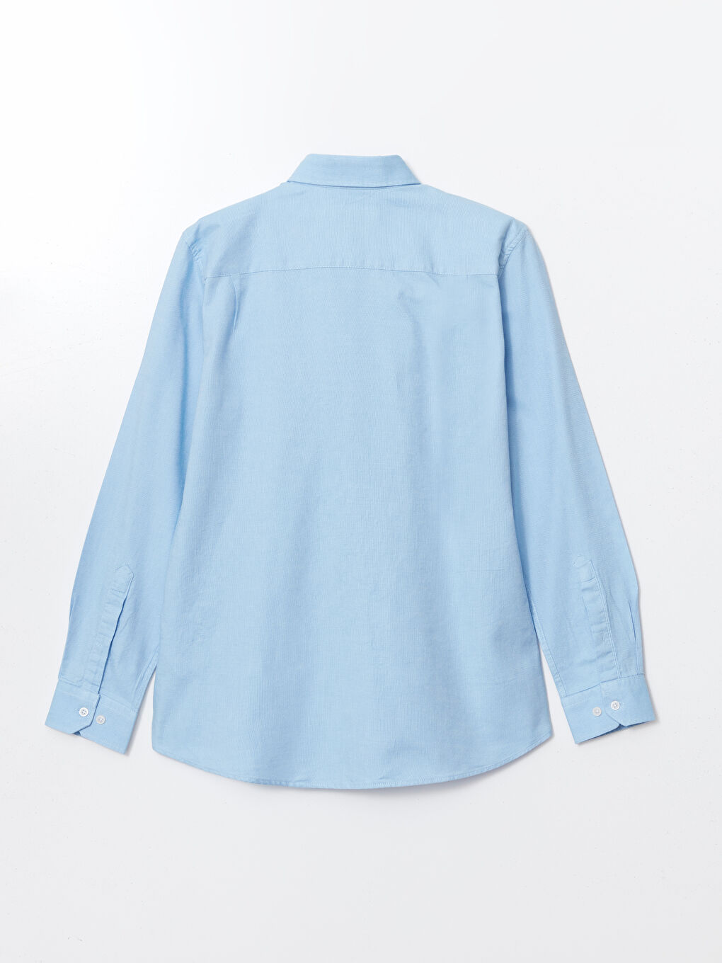 Regular Fit Long Sleeve Oxford Men's Shirt -W52695Z8-CU5
