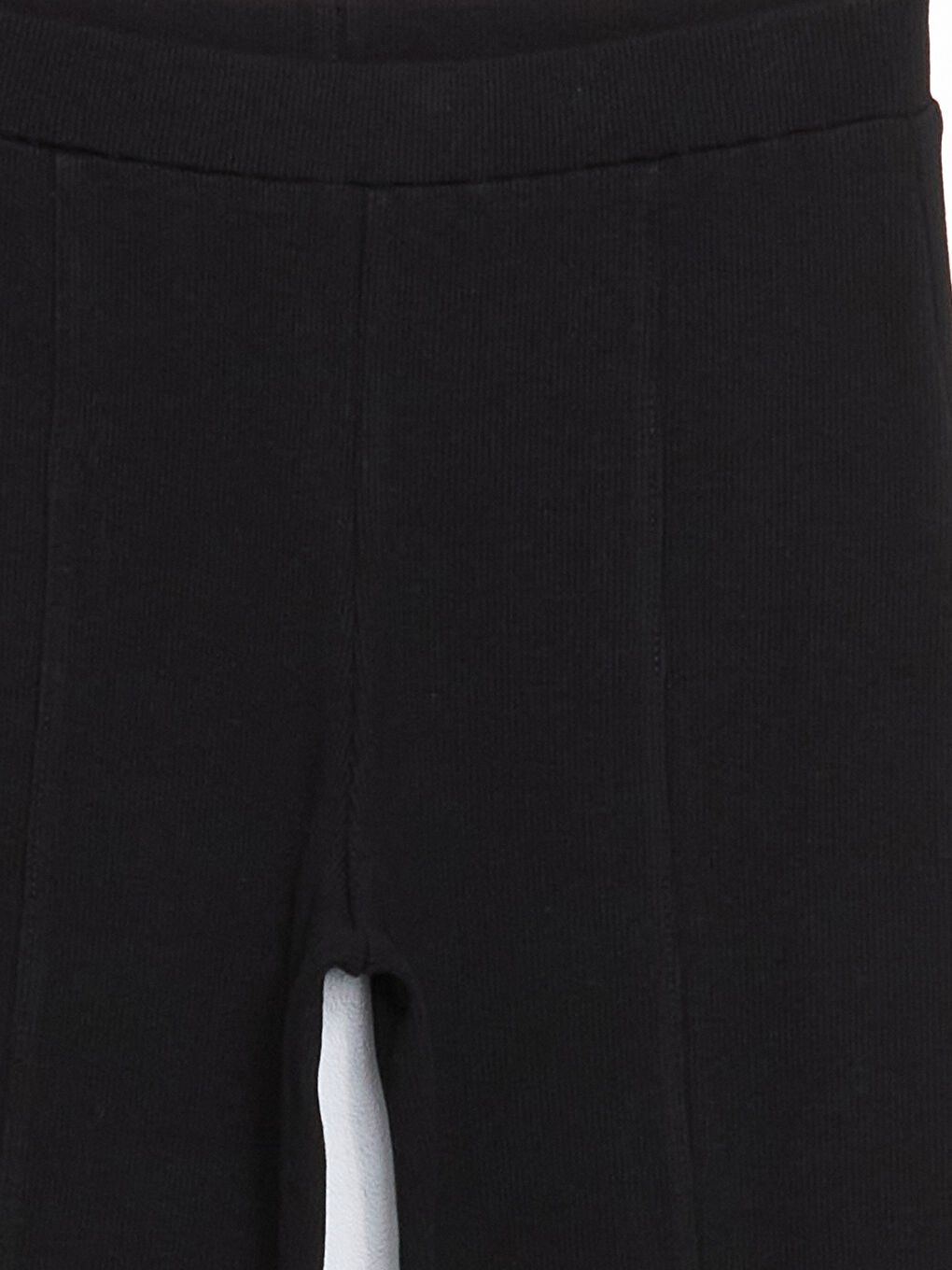 LCW Kids Elasticated Waist Girls' Flared Leg Leggings -W52735Z4-CVL