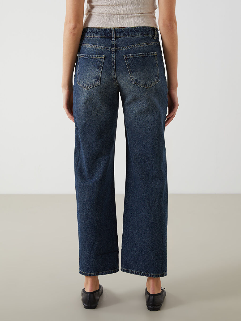 LCW Jeans Indigo Wideleg Kadın Jean Pantolon - 3