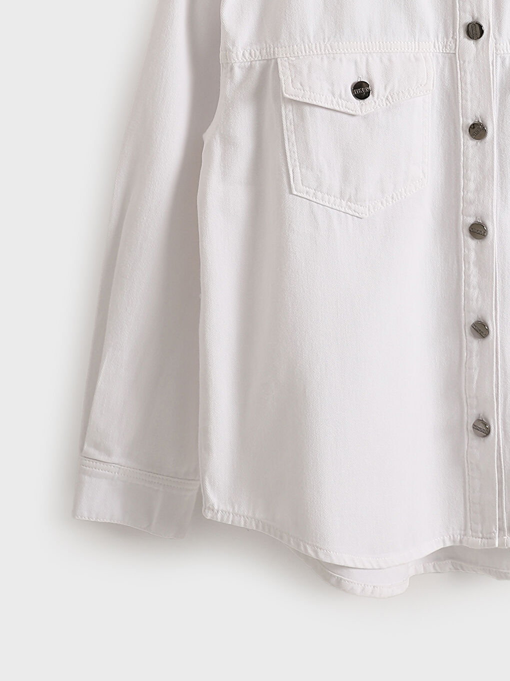 Collared Neck Women's Denim Jacket -S5KD85Z8-844