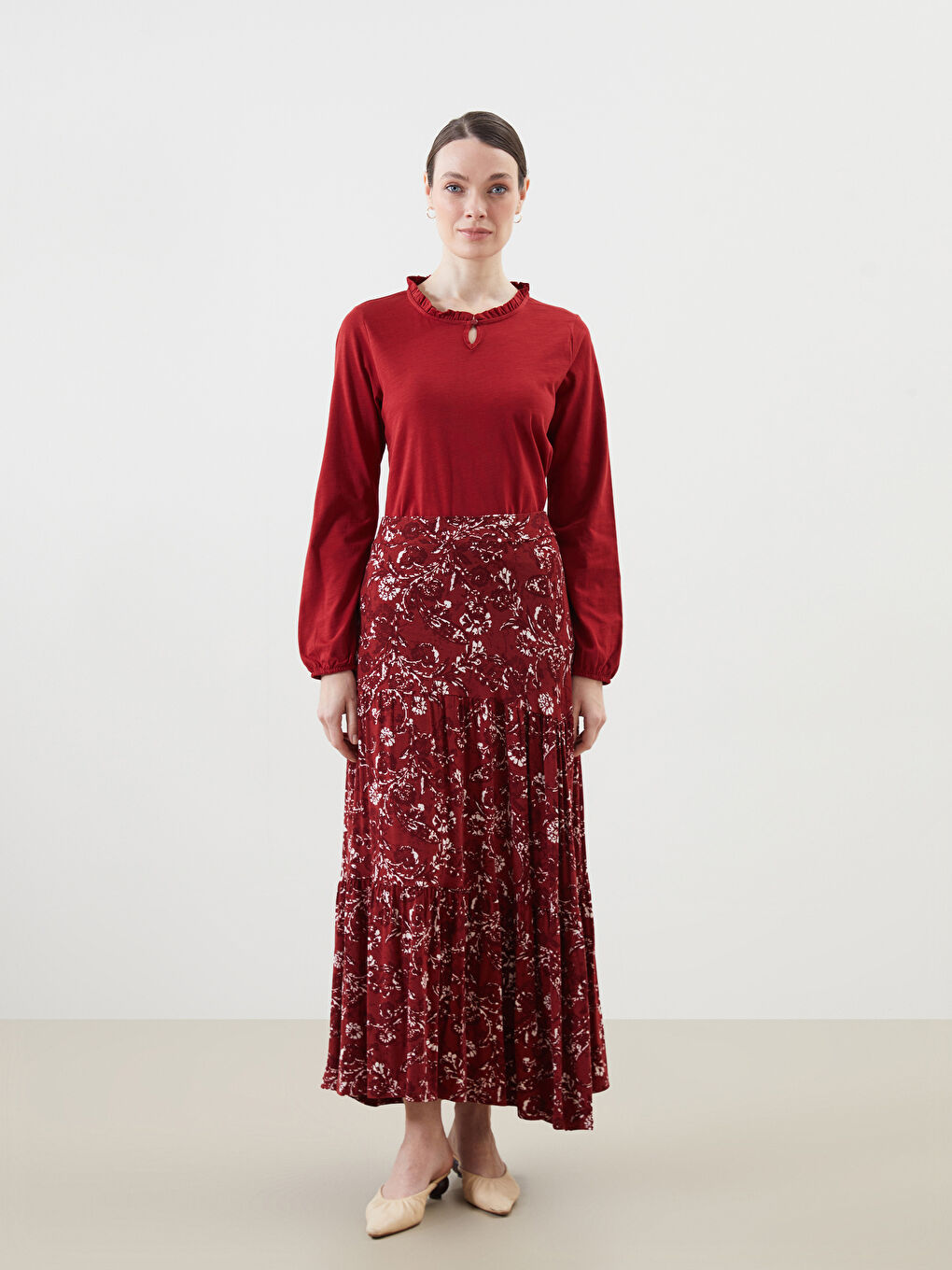تيشيرت أحمر امرأة -S5KD97Z8-HLG