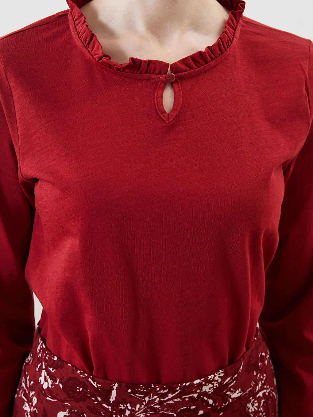 تيشيرت أحمر امرأة -S5KD97Z8-HLG