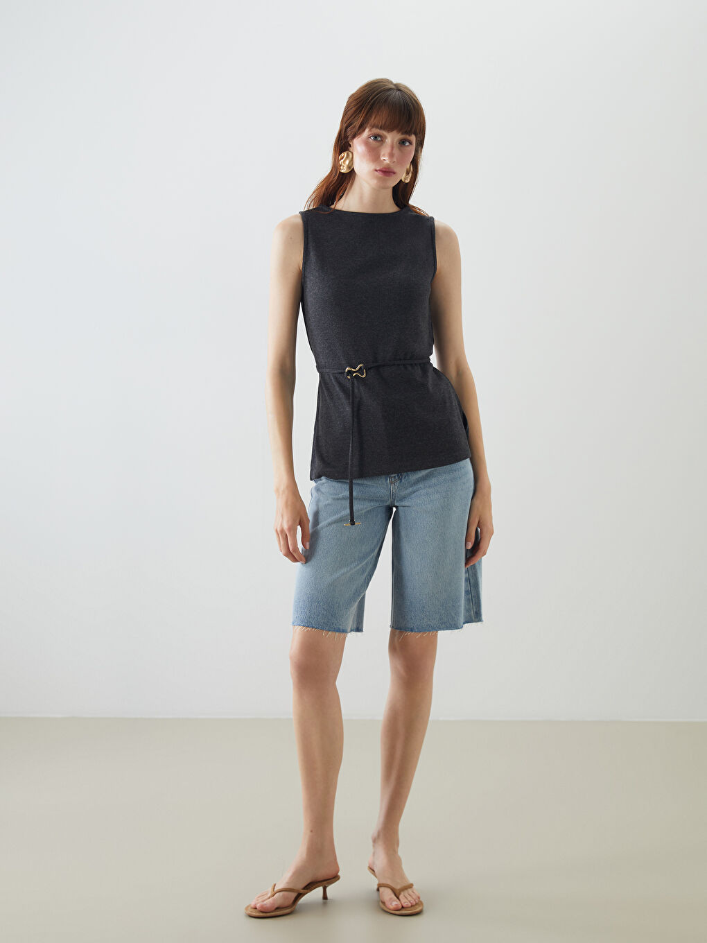 Bermuda Fit Women's Denim Shorts -S5KD98Z8-311