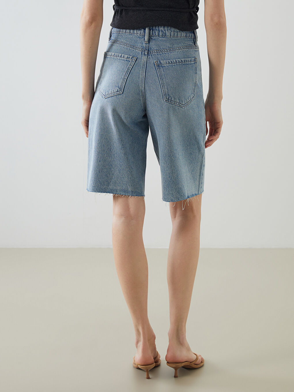 Bermuda Fit Women's Denim Shorts -S5KD98Z8-311
