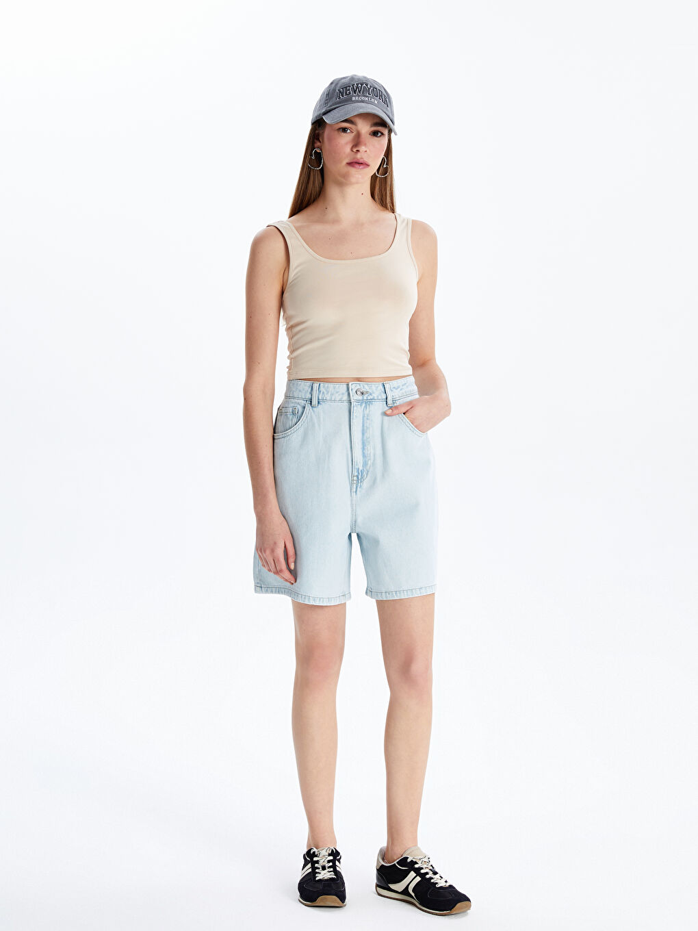 U Neck Women's Crop -S5KE24Z8-D1N