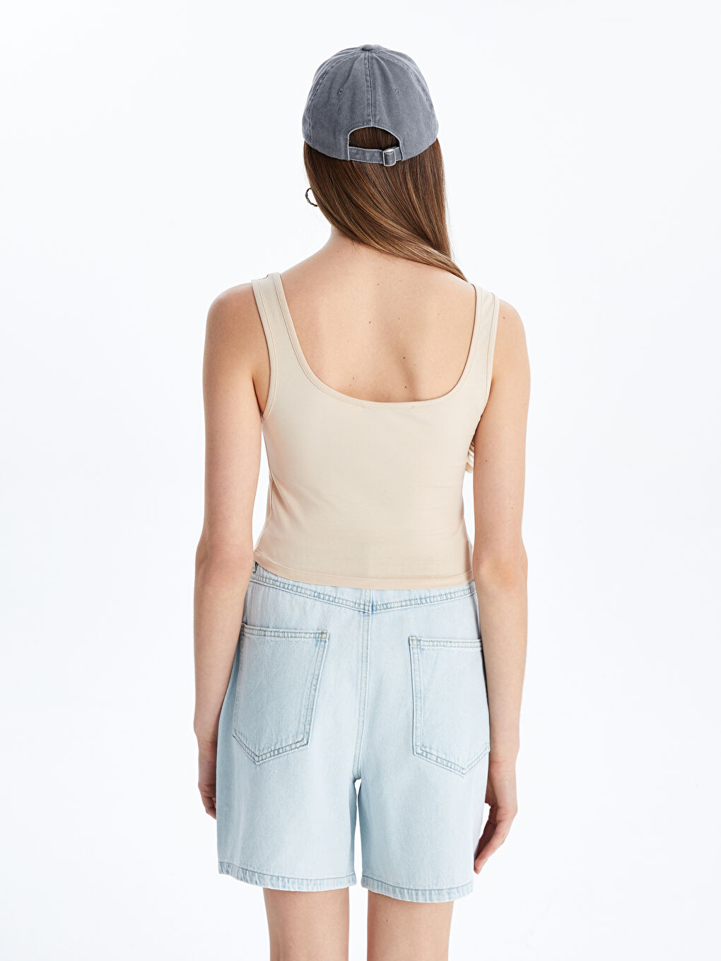 U Neck Women's Crop -S5KE24Z8-D1N