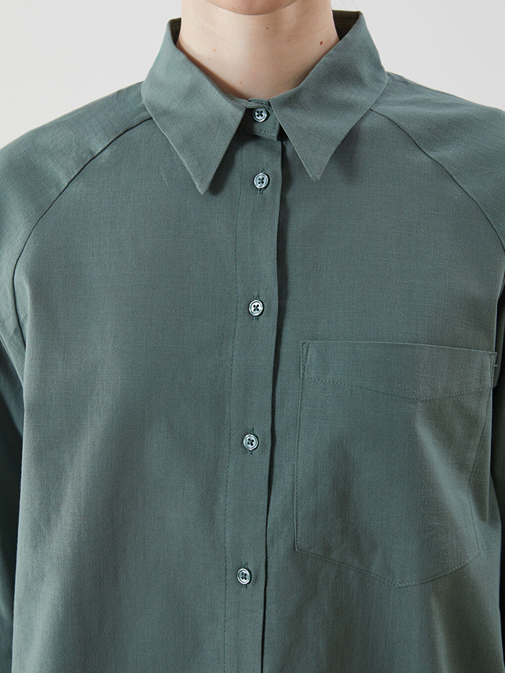Oversize Voile Women's Shirt Tunic -S5KE27Z8-L7R