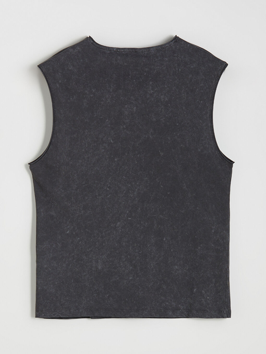 Antrasit Bisiklet Yaka New York Baskılı Penye Erkek Kolsuz Tişört-5