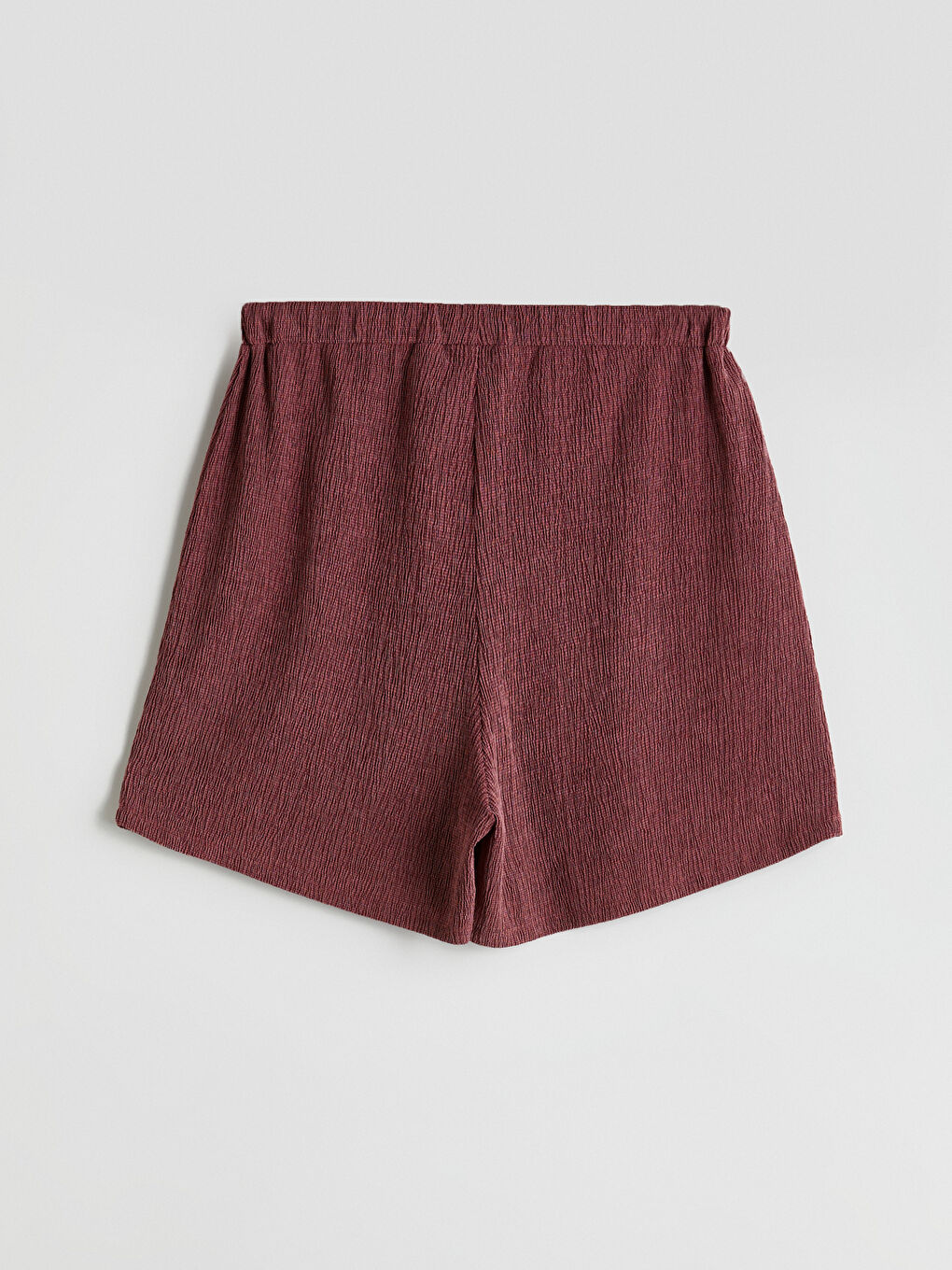 Әйелдерге арналған серпімді белдік өрнексіз шолақ шалбар-5