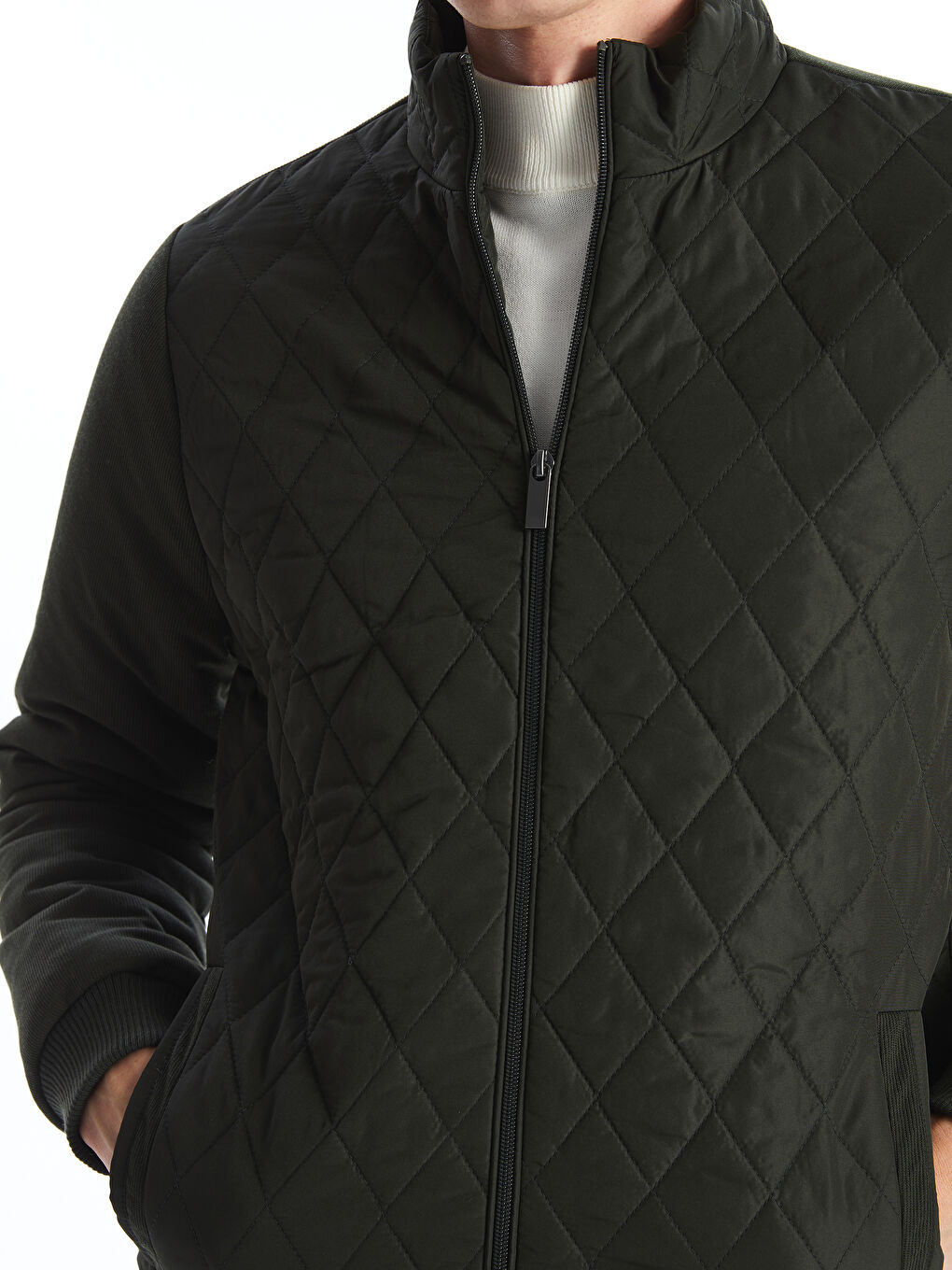 LCWAIKIKI Classic Regular Fit Funnel Neck Men's Knitwear Coat -W52987Z8-K75