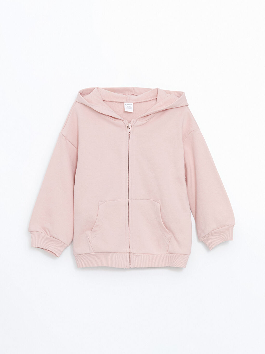 LCW Kids Hooded Baby Girls' Zip-Up Sweatshirt -W53020Z1-GD6