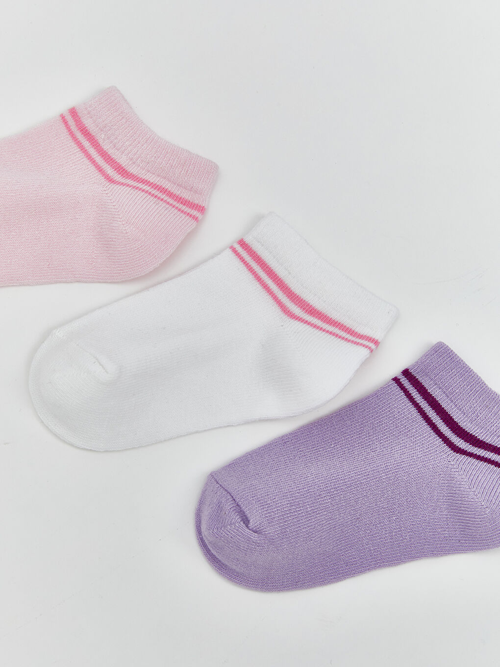 3-pack Baby Girl's Bootie Socks -S5KE91Z1-YFZ