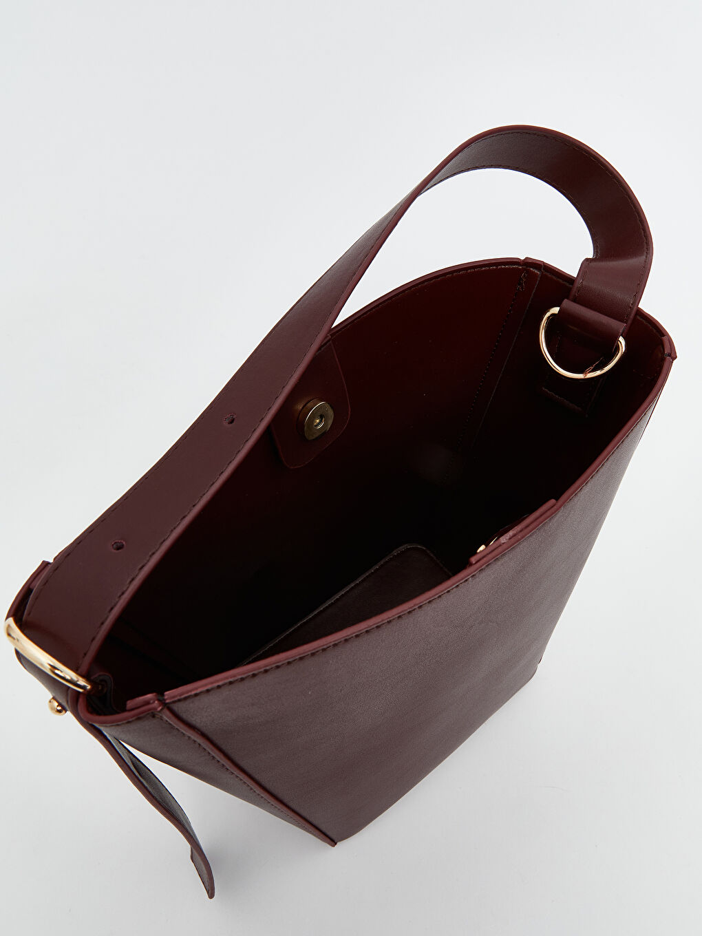 LCW ACCESSORIES Faux Leather Detachable Strap Women's Shoulder Bag -S5KF03Z8-D1H