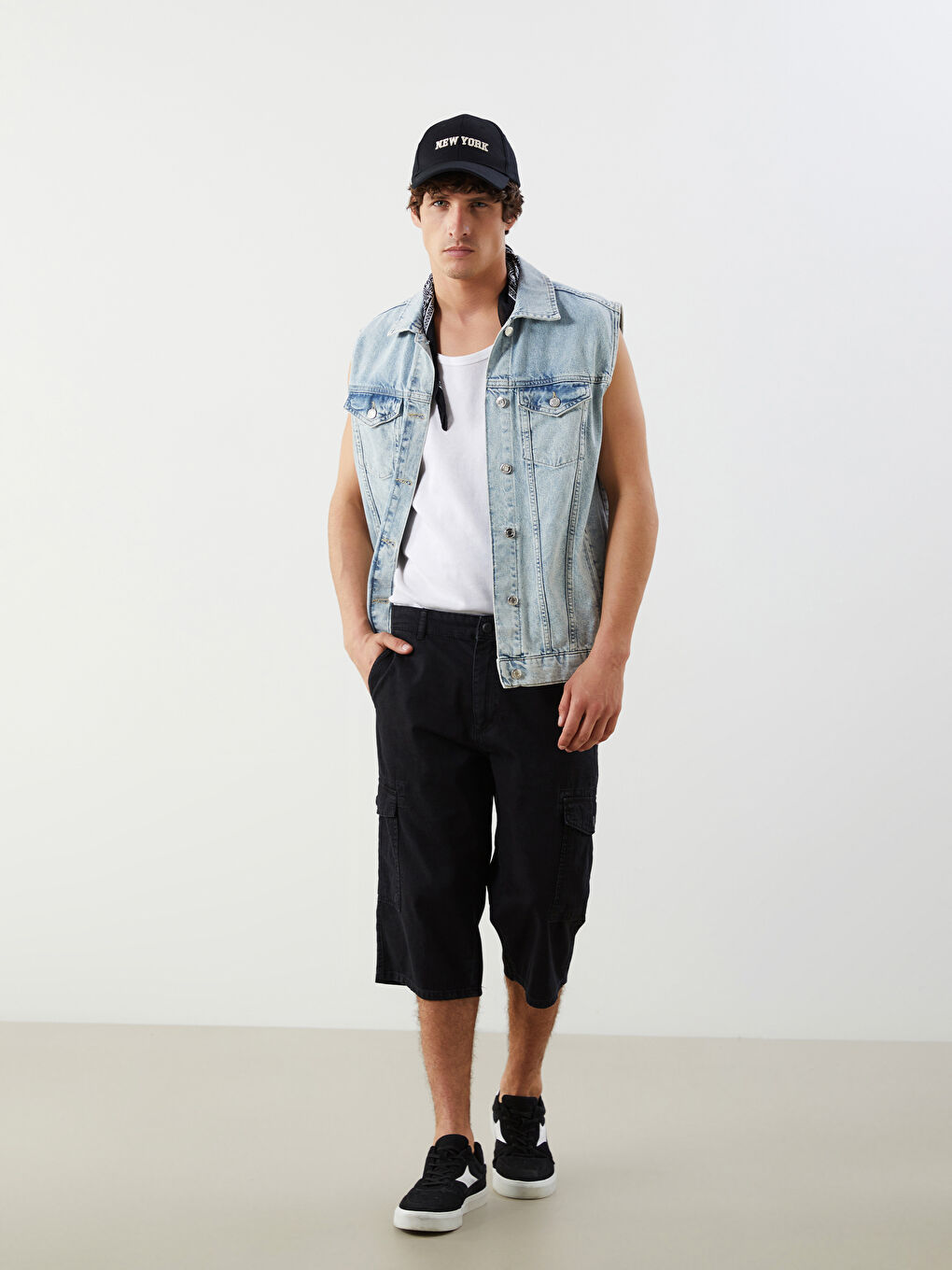 Standard Fit Men's Denim Shorts -S5KF10Z8-326
