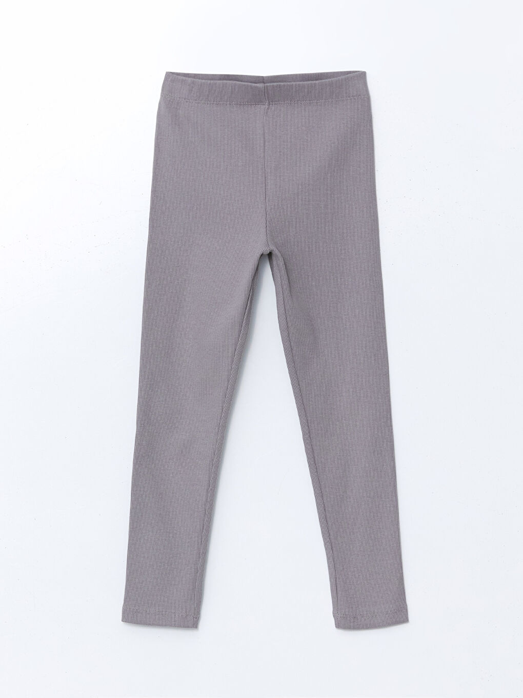 Gri Beli Lastikli Kız Çocuk Tayt