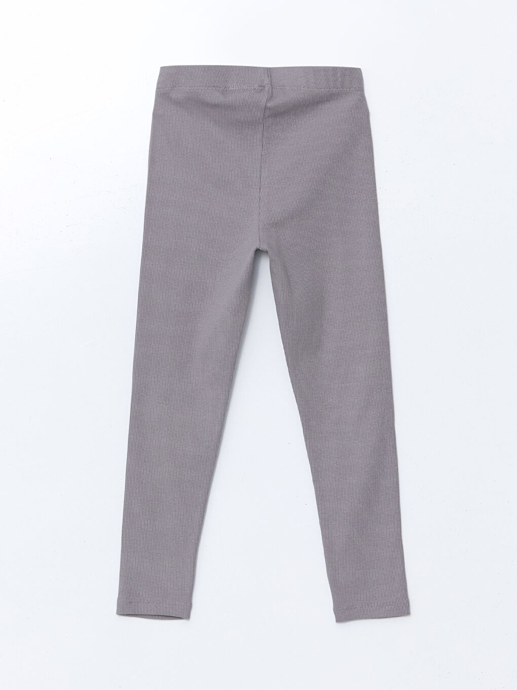 Gri Beli Lastikli Kız Çocuk Tayt-1