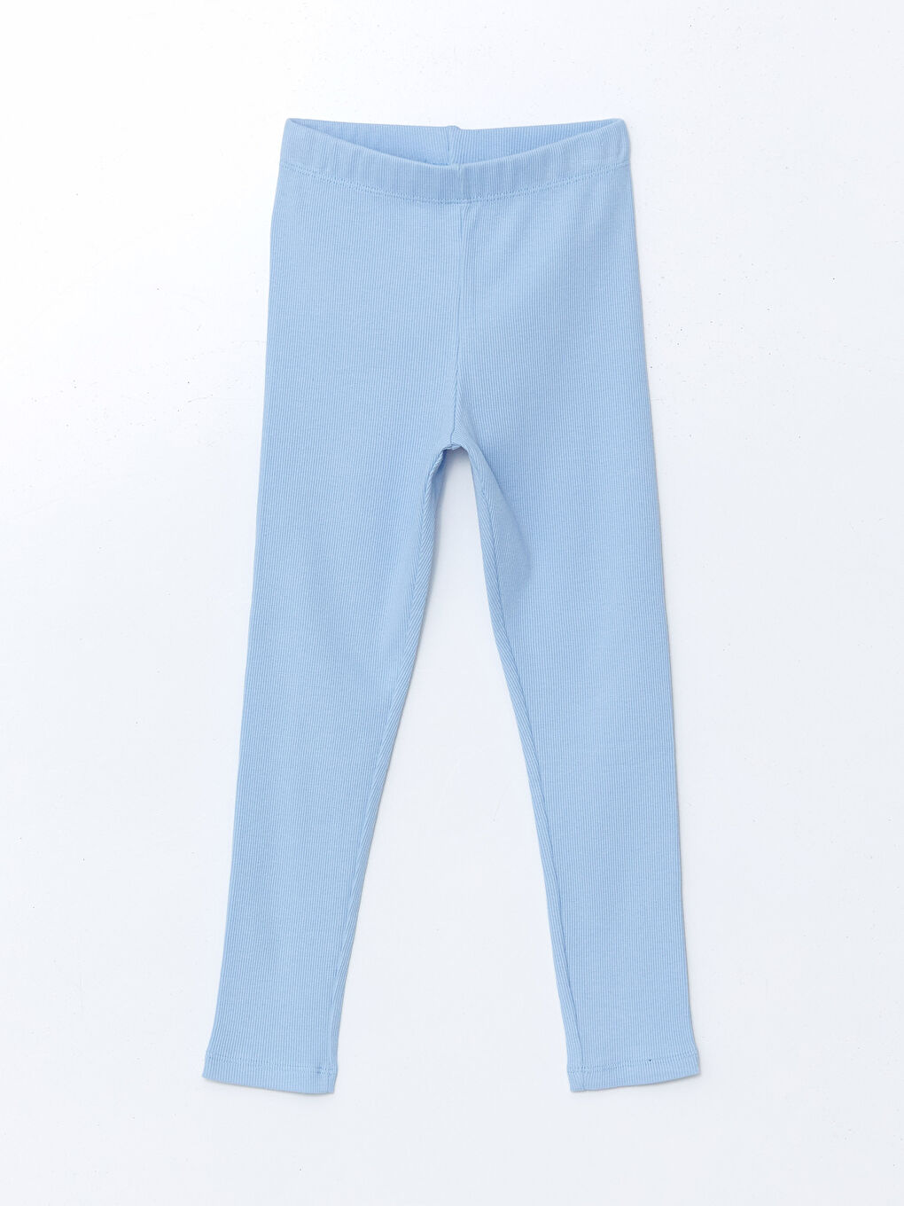 Mavi Beli Lastikli Kız Çocuk Tayt