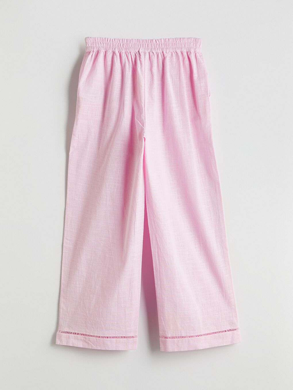 LCW Vision Elasticated Waist Linen-Look Women's Trousers -S5KF18Z8-DMQ