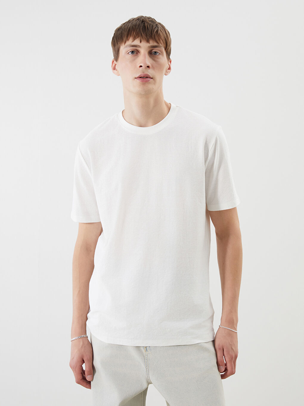 XSIDE Man ECRU T-Shirt -S5KF37Z8-R9J
