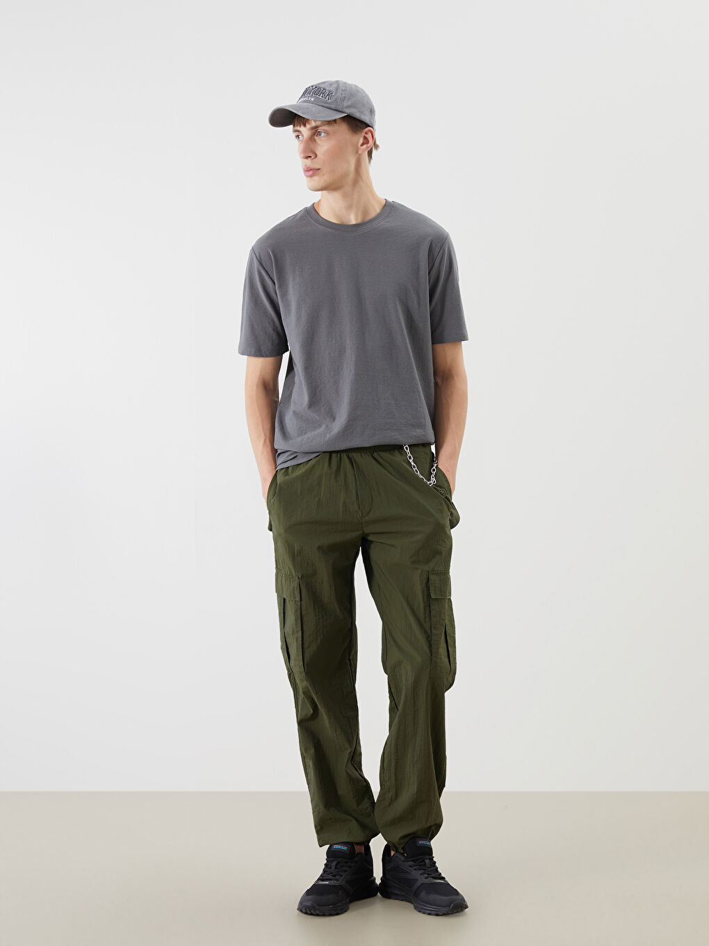 XSIDE Crew Neck Plain Men's T-Shirt -S5KF37Z8-YFU