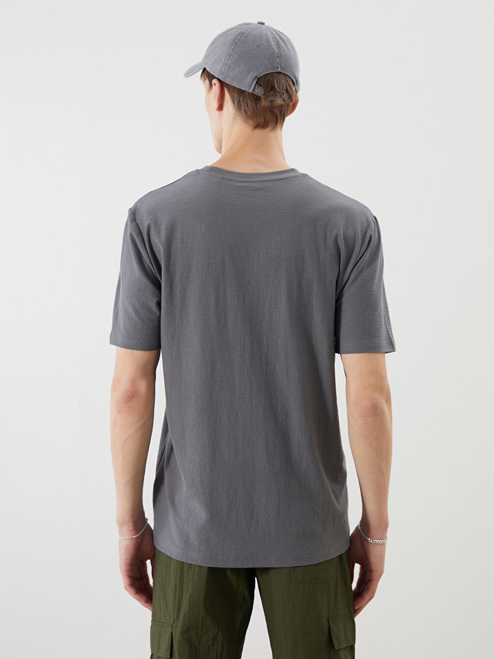 XSIDE Crew Neck Plain Men's T-Shirt -S5KF37Z8-YFU