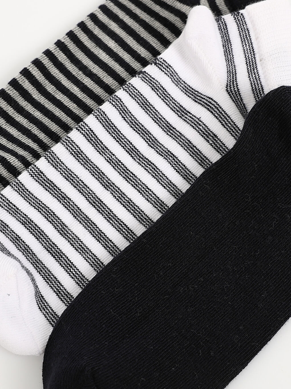 Striped Boys' Trainer Socks 5 Pack-3