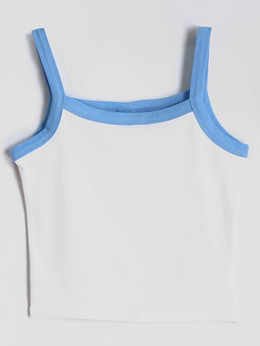 Square Neck Girl's Crop Tank Top-1