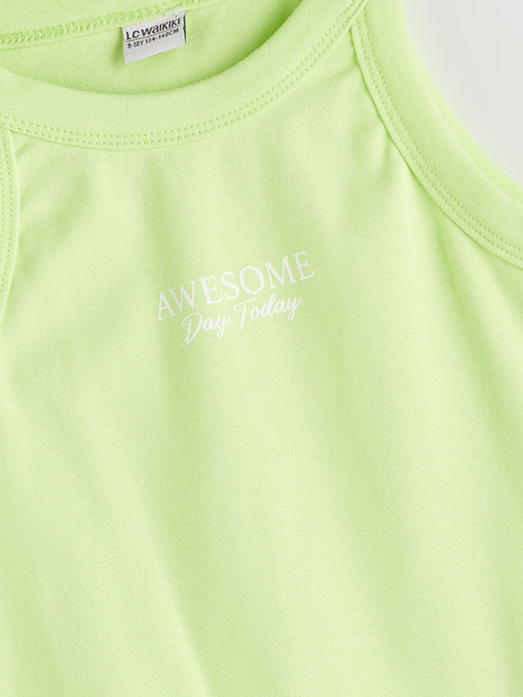 Halter Neck Girls' Crop Tank Top-1
