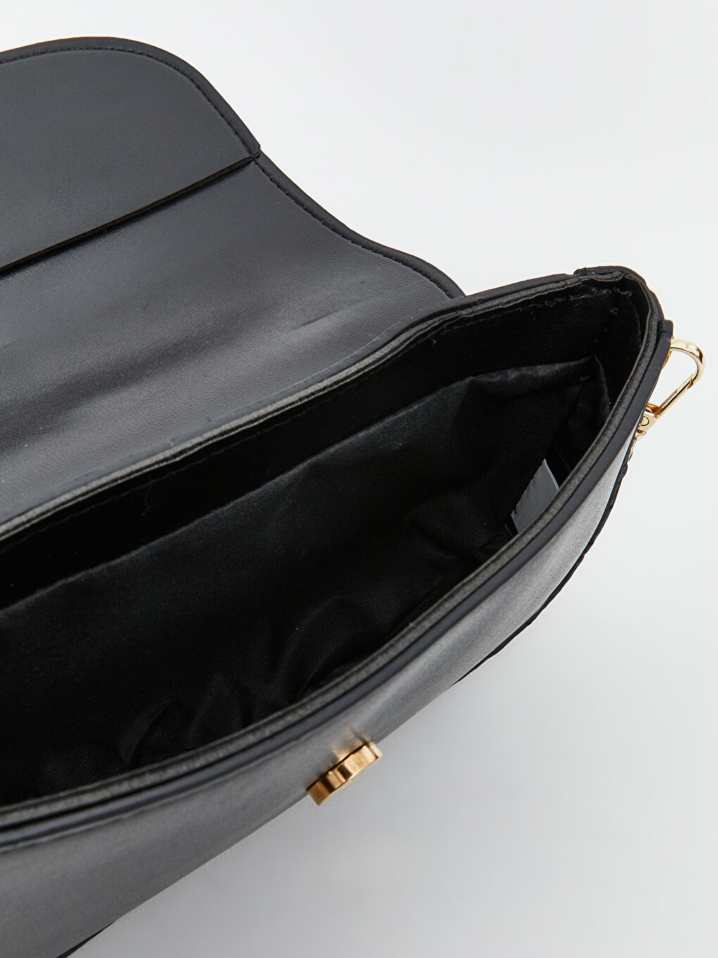 LCW ACCESSORIES Siyah Deri Görünümlü Kadın Omuz Çantası - 2