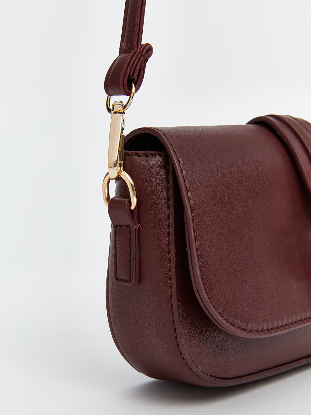 LCW ACCESSORIES Bordo Deri Görünümlü Kadın Omuz Çantası - 2