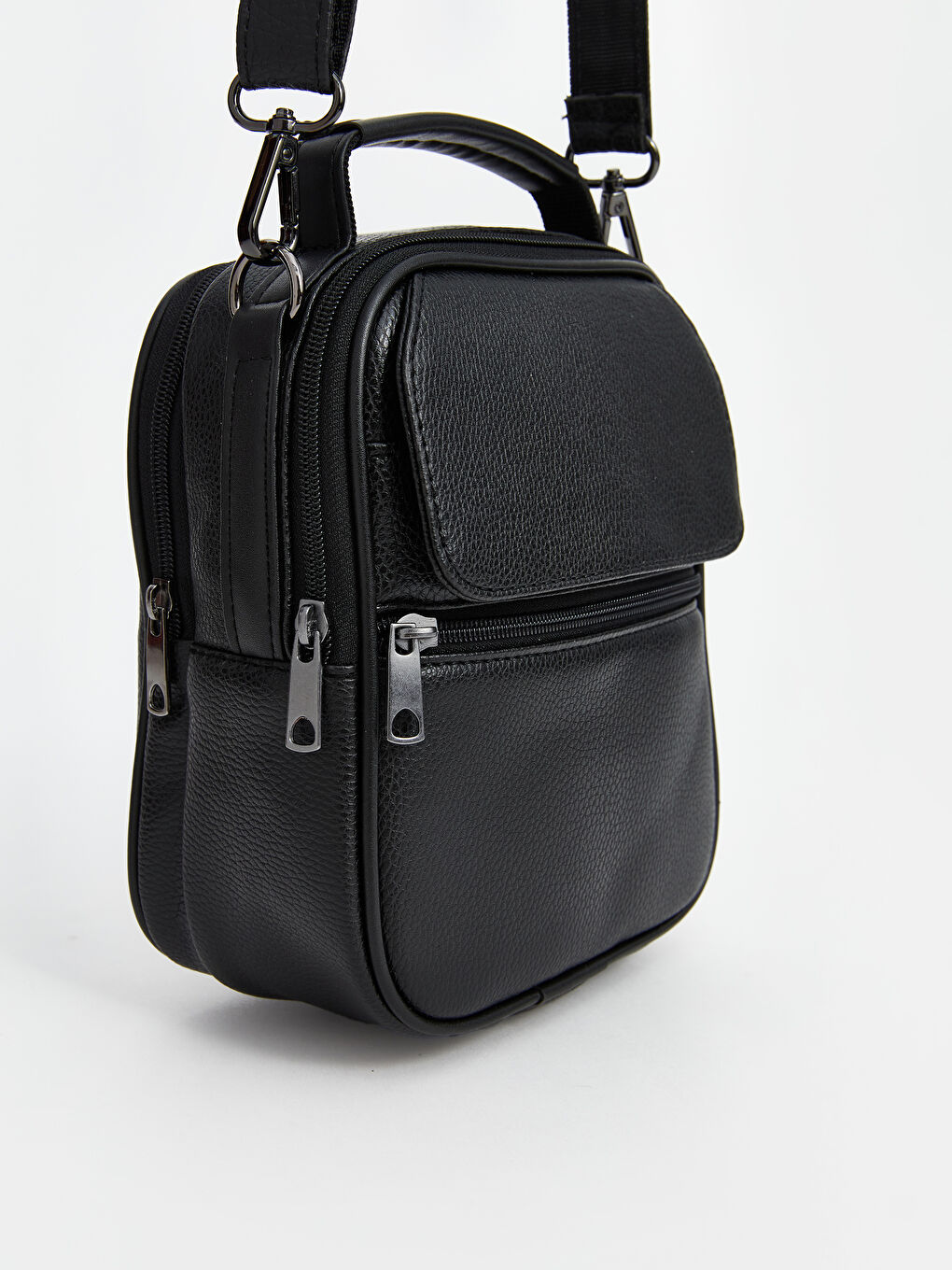 LCW ACCESSORIES Faux Leather Men's Shoulder Bag -W53286Z8-CVL
