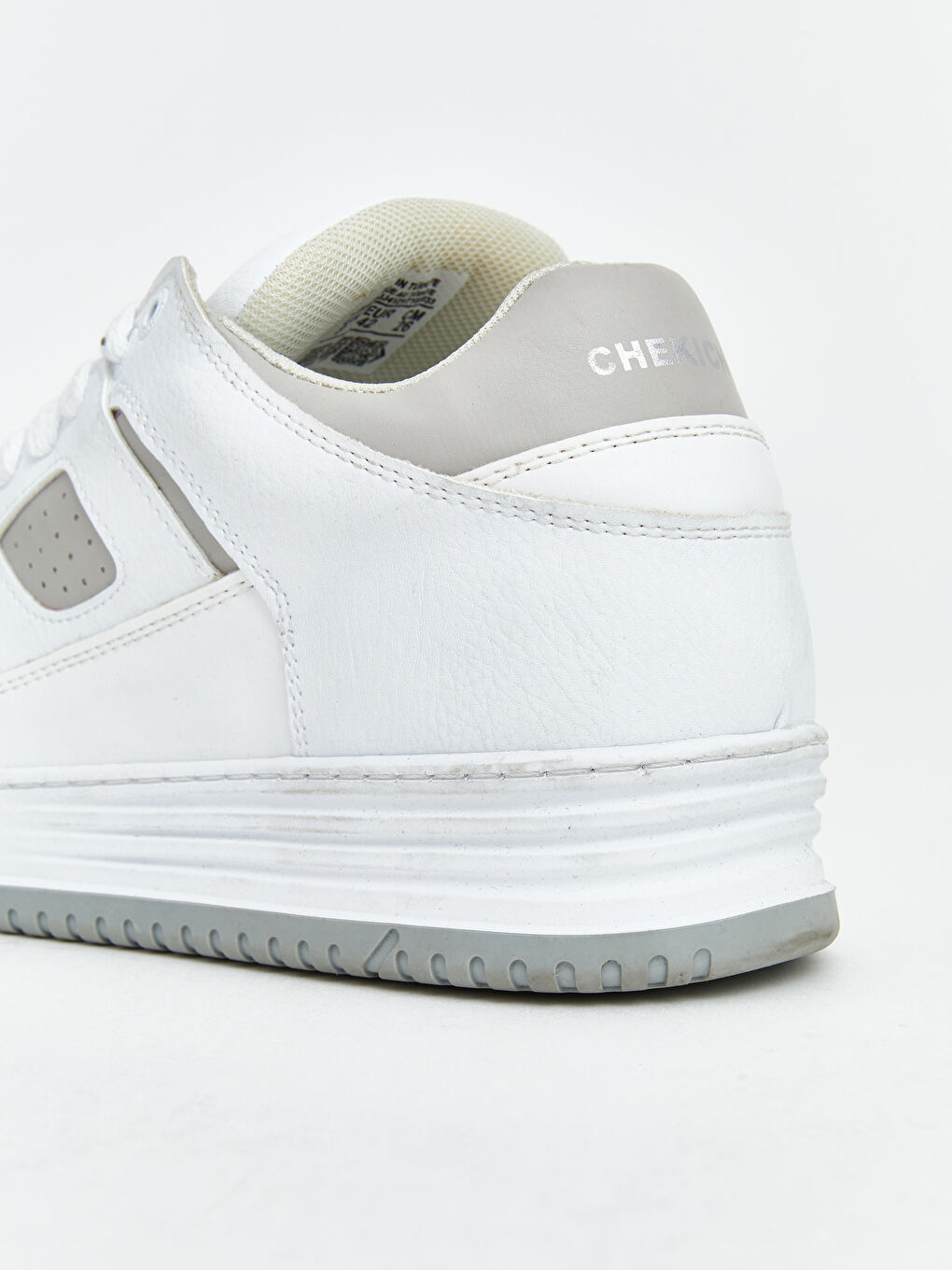 Beyaz Bağcıklı Erkek Spor Ayakkabı-4