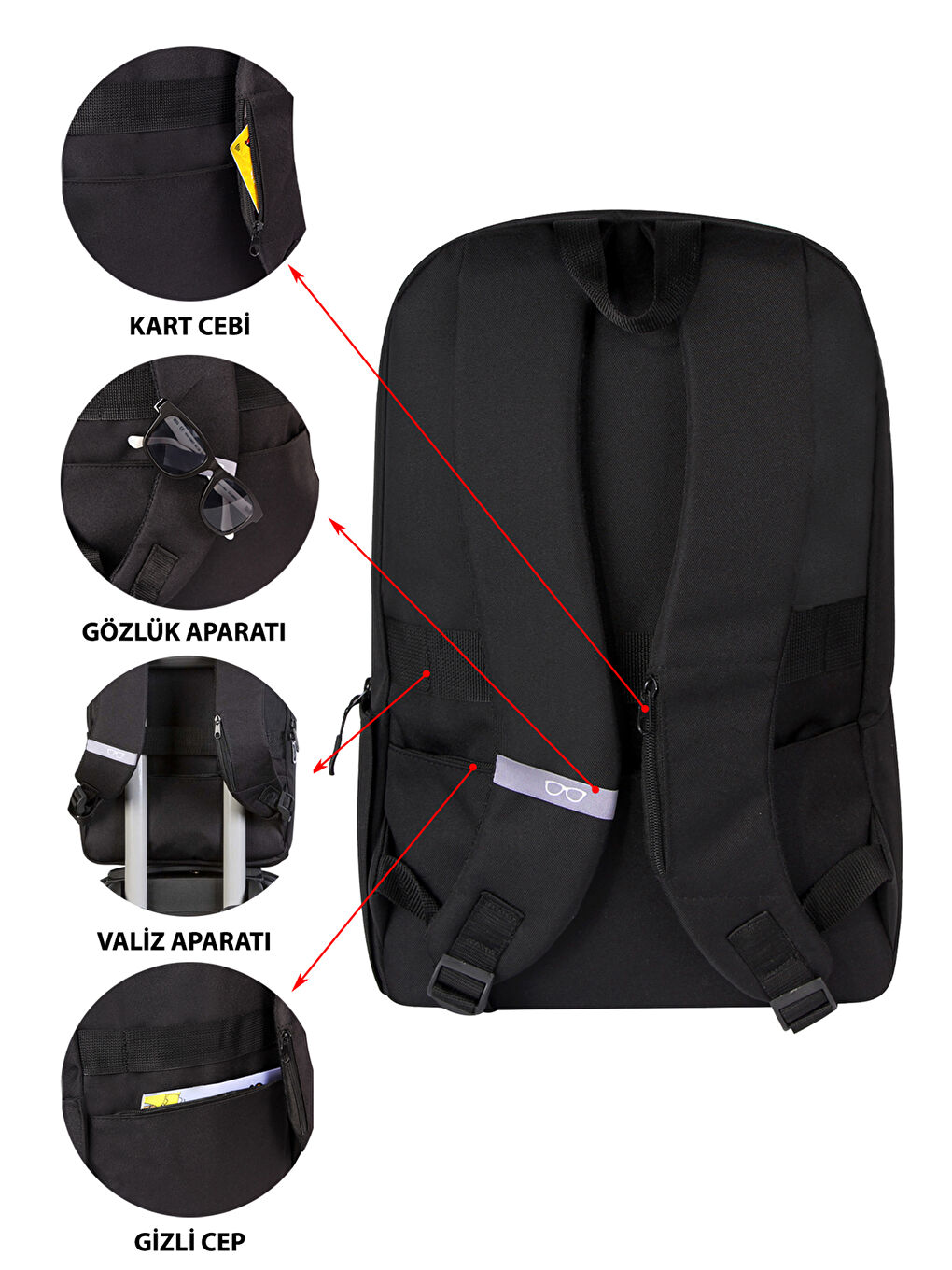 حقيبة ظهر للرجال بجيب للكمبيوتر المحمول-2