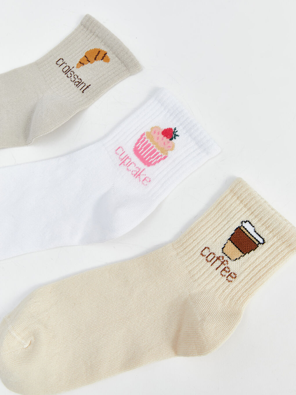 Printed Women's Ankle Socks 3-packs -S5KH11Z8-FDP
