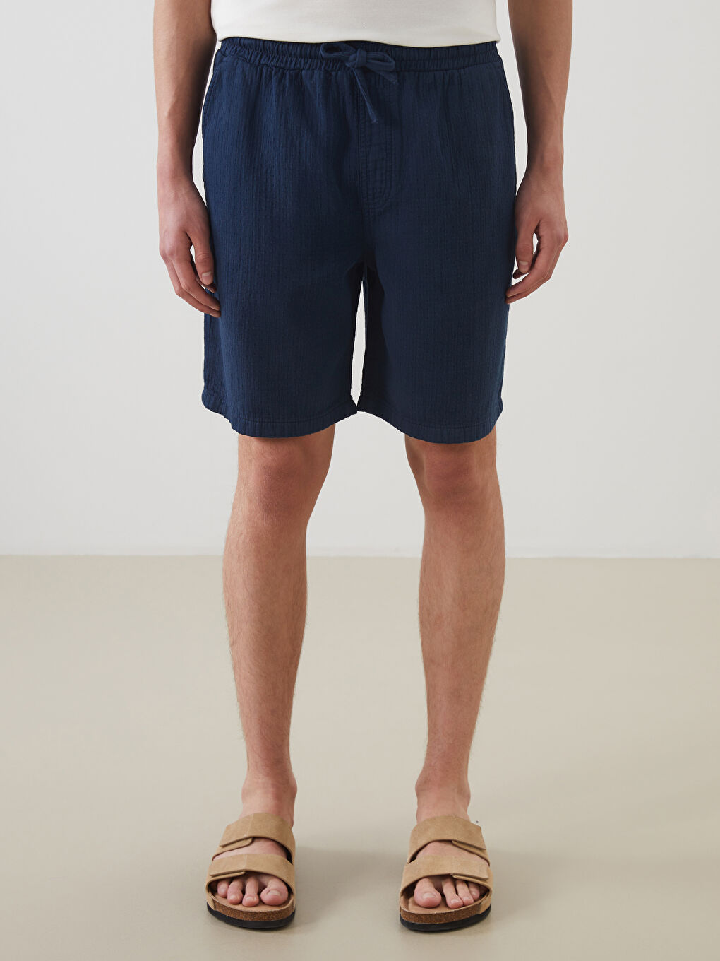 Relaxed Fit Men's Denim Shorts -S5KH29Z8-309