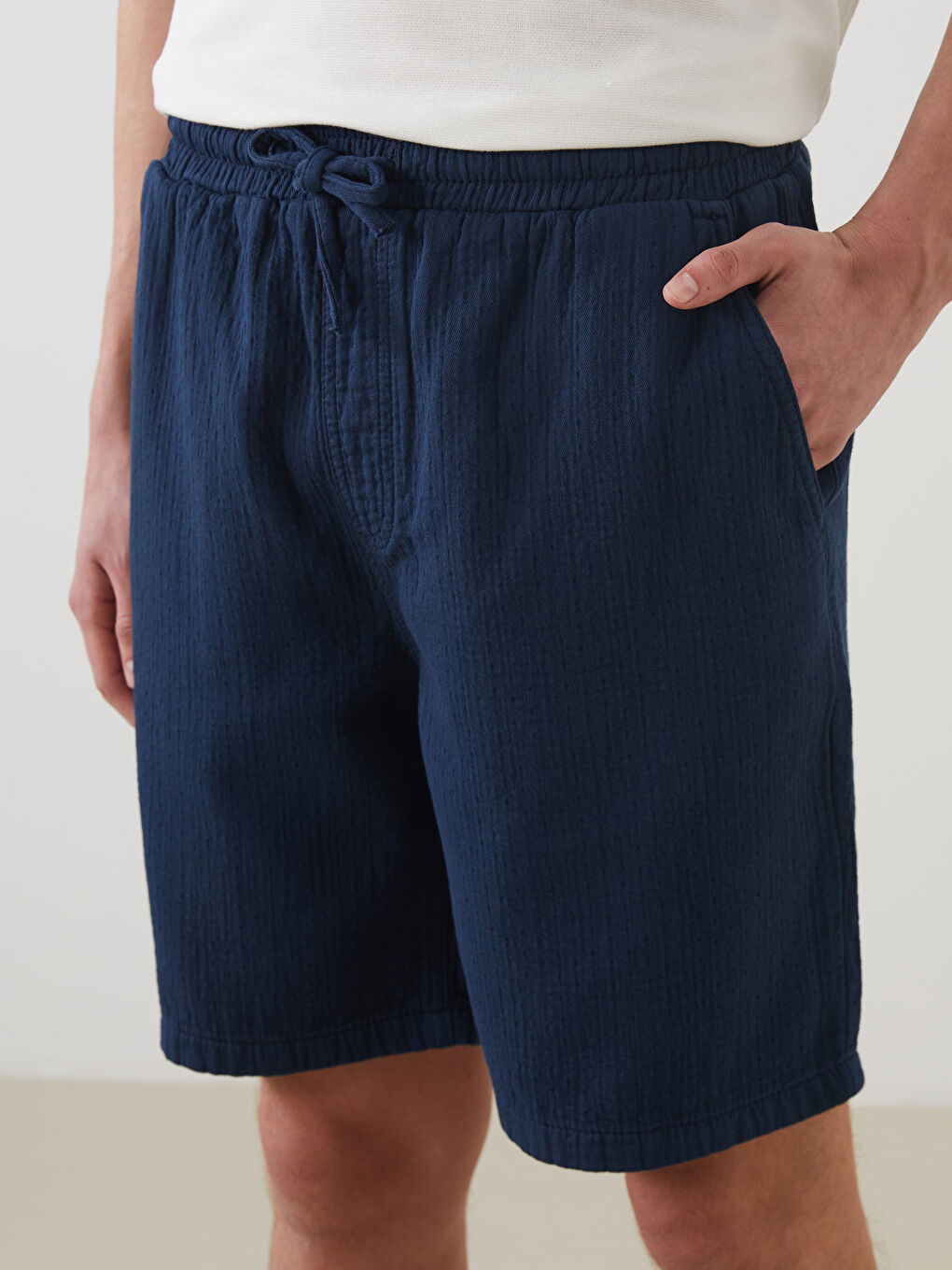 Relaxed Fit Men's Denim Shorts -S5KH29Z8-309