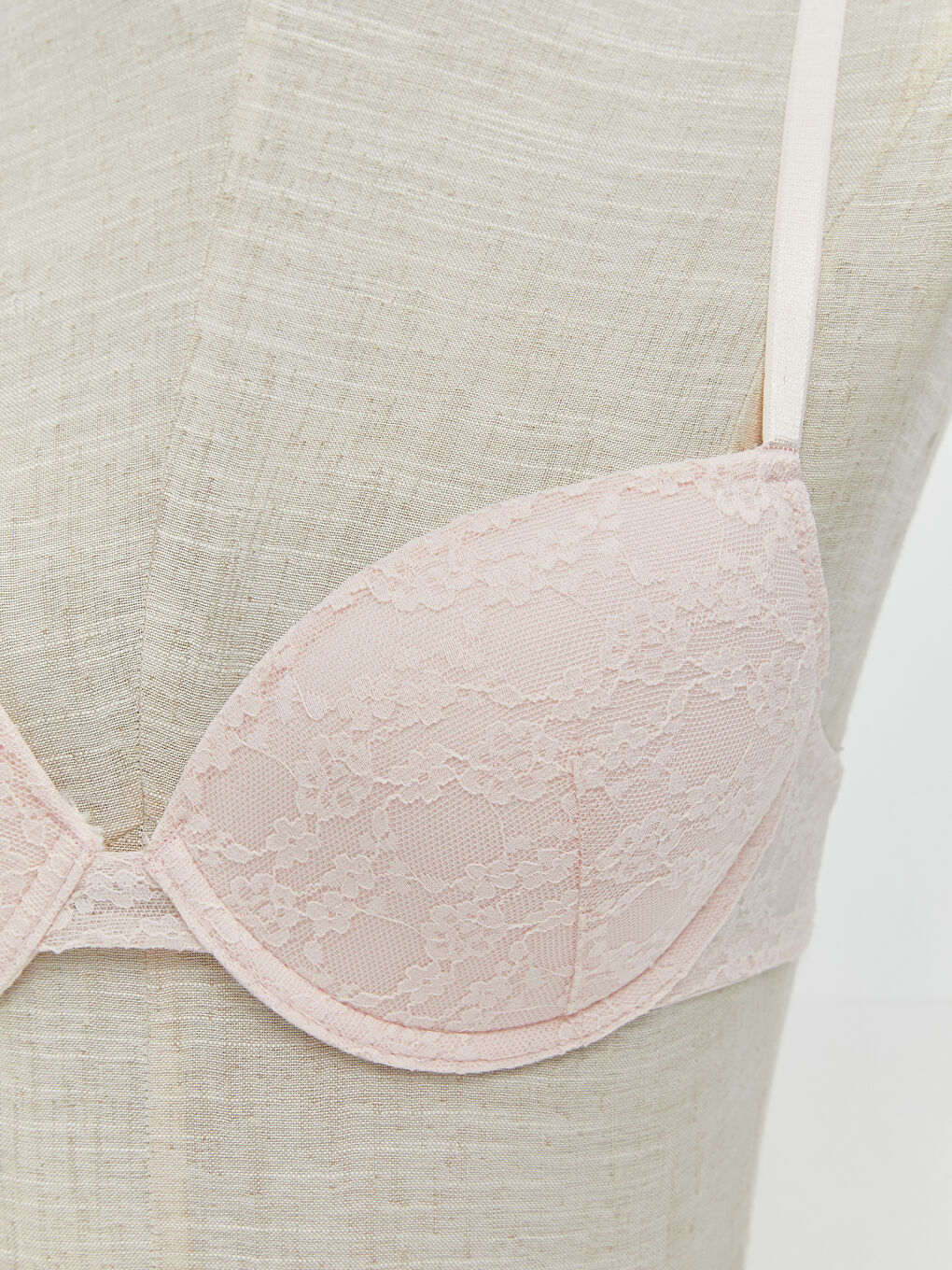 LCW DREAM Wired Non-Padded Lace T-Shirt Bra -S5KH57Z8-FSM