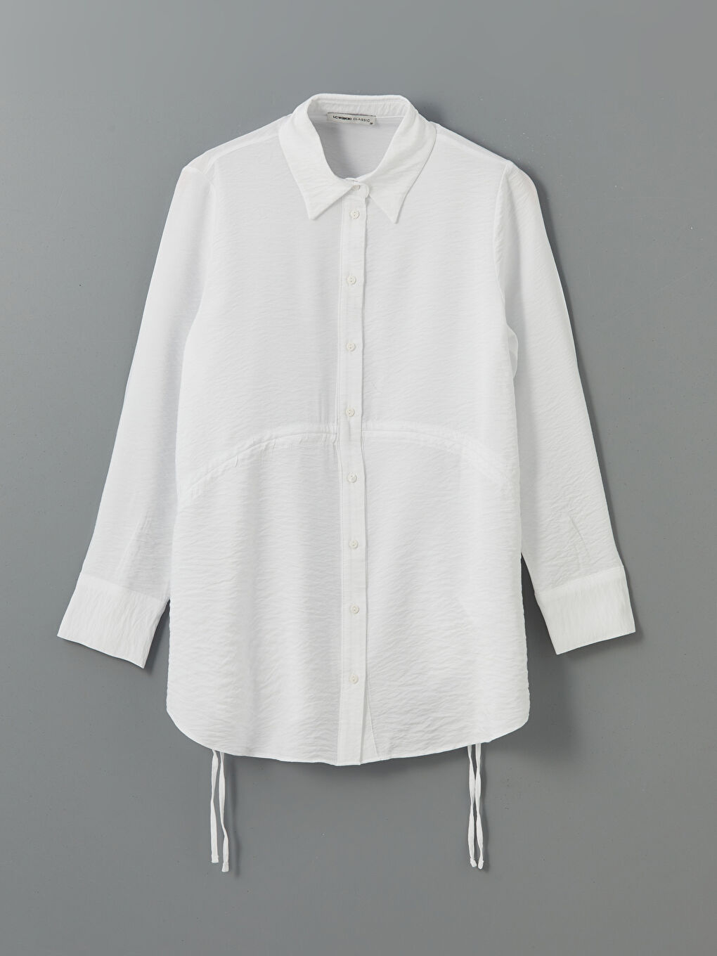 Bej Loose Fit Kadın Gömlek Tunik-4