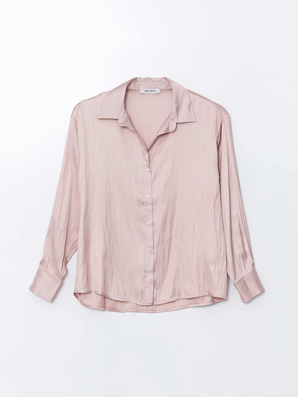 LCW ECO Pembe Oversize Kadın Gömlek - 4