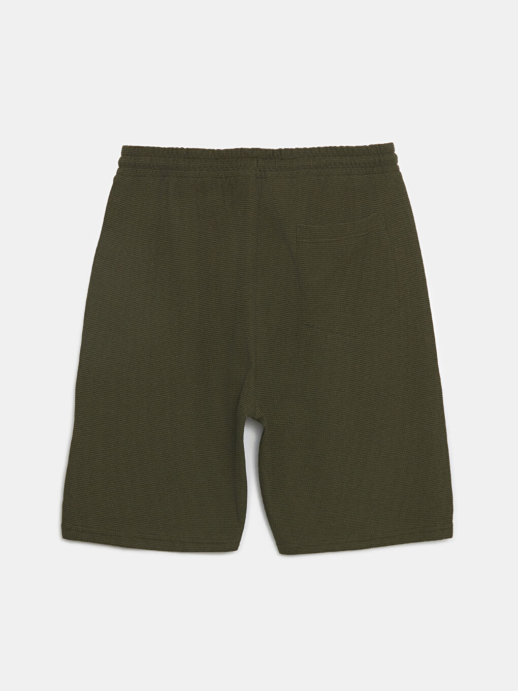 Haki Standart Kalıp Erkek Bermuda Şort-5